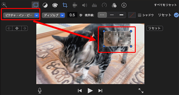 Mac版iMovieでのモザイクの作り方_09