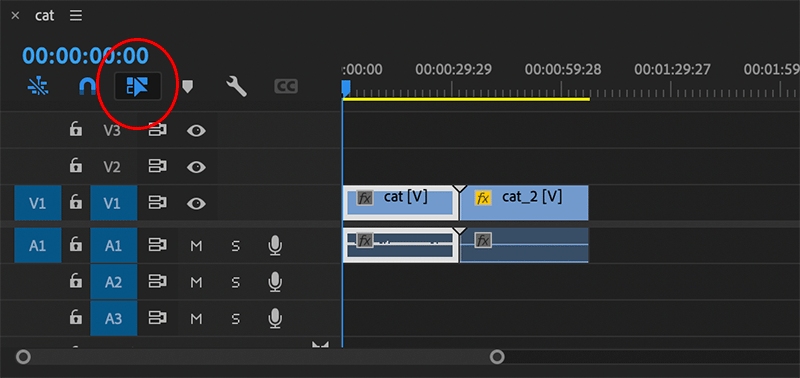Premiere Proで映像と音声のリンクを解除する方法_01